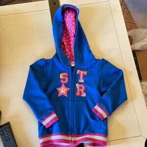 Big & small Co zipped up star hoody